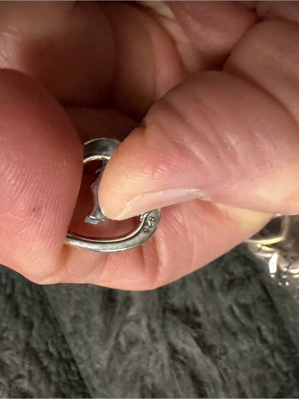 Sterling Silver 925 Love Heart Sterling Silver Lobster Clasp - Picture 10 of 16